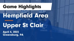 Hempfield Area  vs Upper St Clair Game Highlights - April 4, 2023