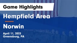 Hempfield Area  vs Norwin  Game Highlights - April 11, 2023