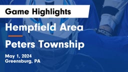 Hempfield Area  vs Peters Township  Game Highlights - May 1, 2024