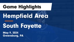 Hempfield Area  vs South Fayette  Game Highlights - May 9, 2024
