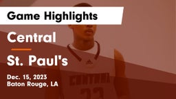 Central  vs St. Paul's  Game Highlights - Dec. 15, 2023