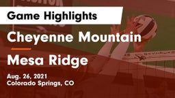 Cheyenne Mountain  vs Mesa Ridge  Game Highlights - Aug. 26, 2021