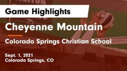 Cheyenne Mountain  vs Colorado Springs Christian School Game Highlights - Sept. 1, 2021