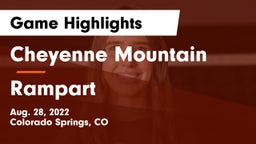 Cheyenne Mountain  vs Rampart  Game Highlights - Aug. 28, 2022