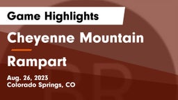 Cheyenne Mountain  vs Rampart  Game Highlights - Aug. 26, 2023
