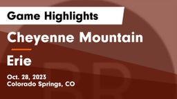 Cheyenne Mountain  vs Erie  Game Highlights - Oct. 28, 2023