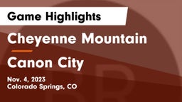 Cheyenne Mountain  vs Canon City  Game Highlights - Nov. 4, 2023