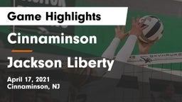 Cinnaminson  vs Jackson Liberty  Game Highlights - April 17, 2021