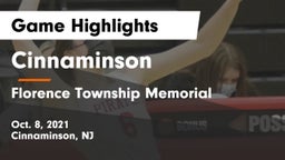Cinnaminson  vs Florence Township Memorial  Game Highlights - Oct. 8, 2021