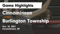 Cinnaminson  vs Burlington Township  Game Highlights - Oct. 18, 2021