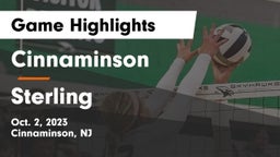 Cinnaminson  vs Sterling  Game Highlights - Oct. 2, 2023
