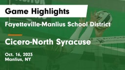Fayetteville-Manlius School District  vs Cicero-North Syracuse  Game Highlights - Oct. 16, 2023
