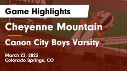 Cheyenne Mountain  vs Canon City Boys Varsity Game Highlights - March 23, 2023