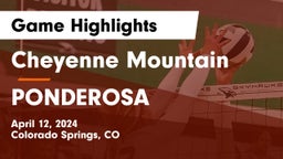 Cheyenne Mountain  vs PONDEROSA  Game Highlights - April 12, 2024