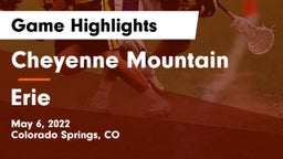 Cheyenne Mountain  vs Erie  Game Highlights - May 6, 2022