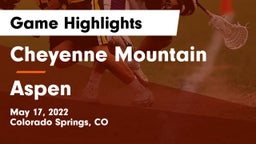 Cheyenne Mountain  vs Aspen Game Highlights - May 17, 2022