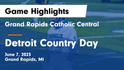 Grand Rapids Catholic Central  vs Detroit Country Day  Game Highlights - June 7, 2023