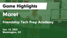 Maret  vs Friendship Tech Prep Academy Game Highlights - Jan. 14, 2023