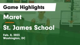 Maret  vs St. James School Game Highlights - Feb. 8, 2023