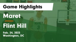 Maret  vs Flint Hill  Game Highlights - Feb. 24, 2023