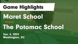 Maret School vs The Potomac School Game Highlights - Jan. 4, 2024