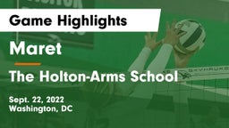 Maret  vs The Holton-Arms School Game Highlights - Sept. 22, 2022