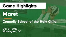 Maret  vs Connelly School of the Holy Child  Game Highlights - Oct. 21, 2022