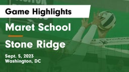 Maret School vs Stone Ridge Game Highlights - Sept. 5, 2023