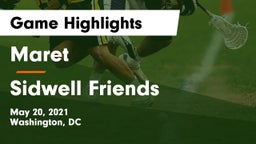 Maret  vs Sidwell Friends  Game Highlights - May 20, 2021