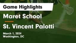 Maret School vs St. Vincent Palotti Game Highlights - March 1, 2024