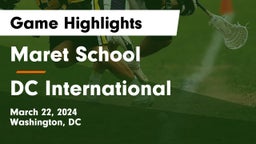Maret School vs DC International Game Highlights - March 22, 2024