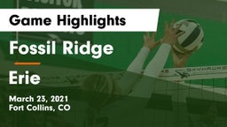 Fossil Ridge  vs Erie  Game Highlights - March 23, 2021