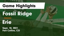 Fossil Ridge  vs Erie  Game Highlights - Sept. 18, 2021