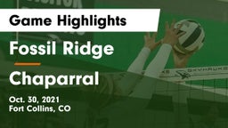 Fossil Ridge  vs Chaparral Game Highlights - Oct. 30, 2021