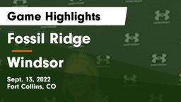 Fossil Ridge  vs Windsor  Game Highlights - Sept. 13, 2022