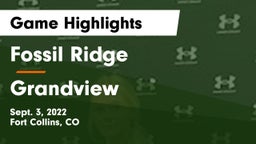 Fossil Ridge  vs Grandview  Game Highlights - Sept. 3, 2022