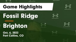 Fossil Ridge  vs Brighton Game Highlights - Oct. 6, 2022