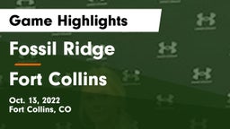 Fossil Ridge  vs Fort Collins  Game Highlights - Oct. 13, 2022