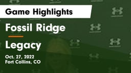 Fossil Ridge  vs Legacy Game Highlights - Oct. 27, 2022