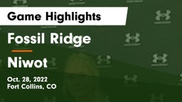 Fossil Ridge  vs Niwot Game Highlights - Oct. 28, 2022