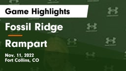 Fossil Ridge  vs Rampart  Game Highlights - Nov. 11, 2022