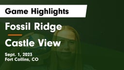 Fossil Ridge  vs Castle View  Game Highlights - Sept. 1, 2023