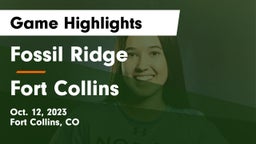 Fossil Ridge  vs Fort Collins  Game Highlights - Oct. 12, 2023