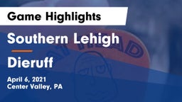 Southern Lehigh  vs Dieruff  Game Highlights - April 6, 2021