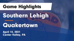 Southern Lehigh  vs Quakertown  Game Highlights - April 14, 2021
