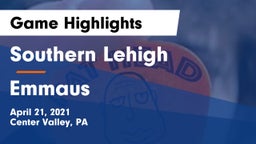 Southern Lehigh  vs Emmaus  Game Highlights - April 21, 2021