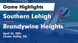 Southern Lehigh  vs Brandywine Heights  Game Highlights - April 26, 2021