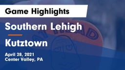 Southern Lehigh  vs Kutztown  Game Highlights - April 28, 2021