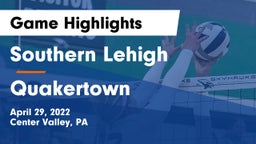 Southern Lehigh  vs Quakertown  Game Highlights - April 29, 2022