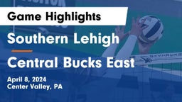 Southern Lehigh  vs Central Bucks East  Game Highlights - April 8, 2024